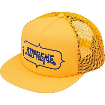 Yellow Supreme Highest Mesh Back 5-Panel Hats | Supreme 500ZG